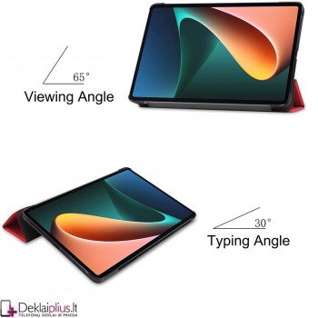 Dirbtinės odos atverčiamas dėklas - juodas (Xiaomi Mi Pad 5/Pad 5 Pro (11.0) Dirbtinės odos atverčiamas dėklas - juodas (Xiaomi Mi Pad 5/Pad 5 Pro (11.0)